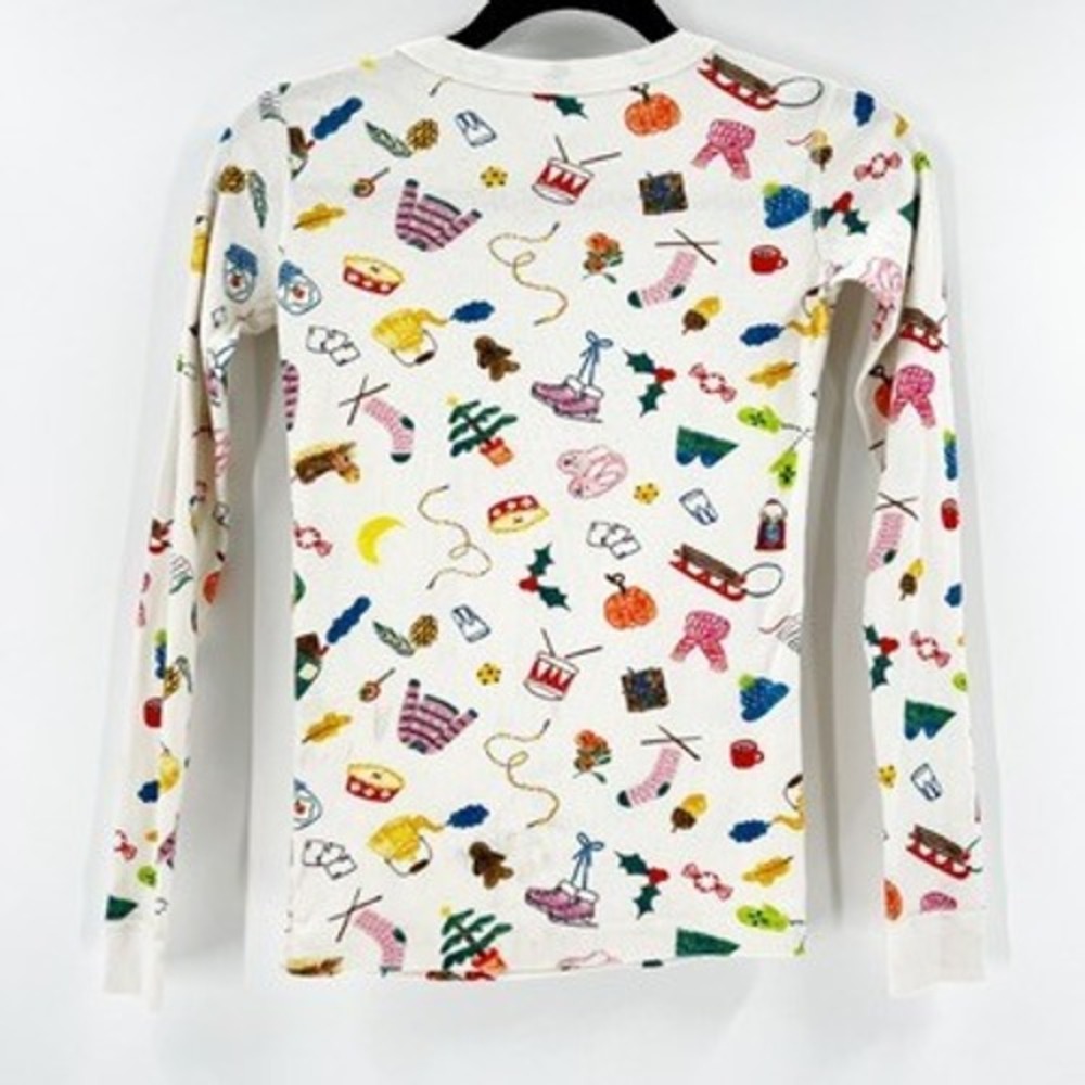 Hanna Andersson Holiday Long Sleeve Graphic Print Top Kids - Picture 2 of 3